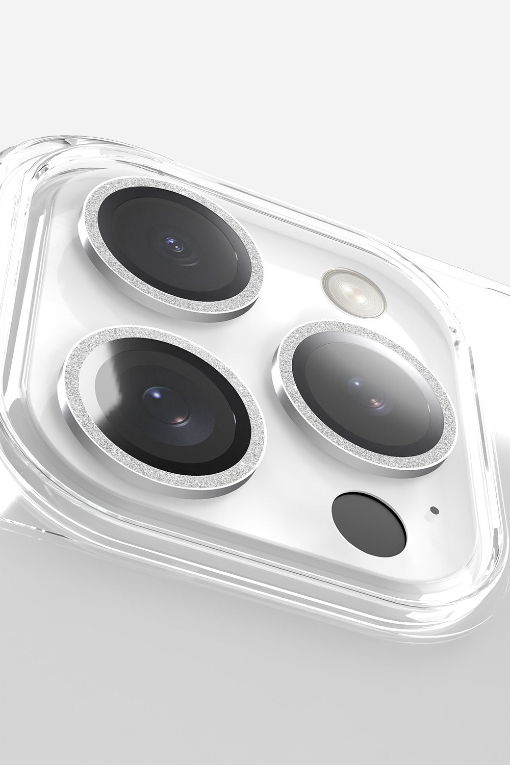 Camera Paillette Argent Argent